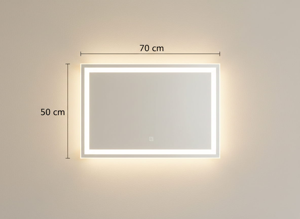 LumiMirror™ LED Spiegel 70x50